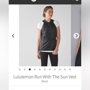 $108 EC Lululemon light spring Black Run With The Sun Vest 2 0 XXS BBL snatched